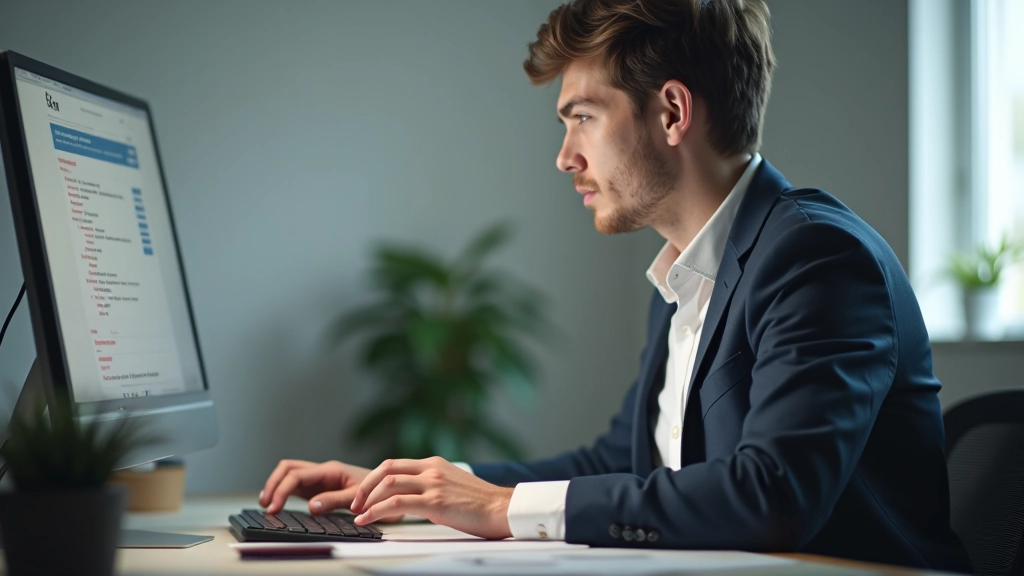 Person sitzt konzentriert am Schreibtisch mit ausgeschaltetem Smartphone und fokussiertem Blick