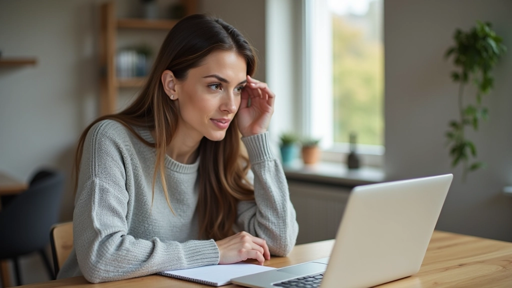 Person arbeitet am Laptop und nutzt ein digitales Zeitmanagement-Tool zur Verwaltung von Aufgaben